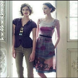 •ANTHROPOLOGIE• moulinette souers violet gloaming dress ✨rare✨